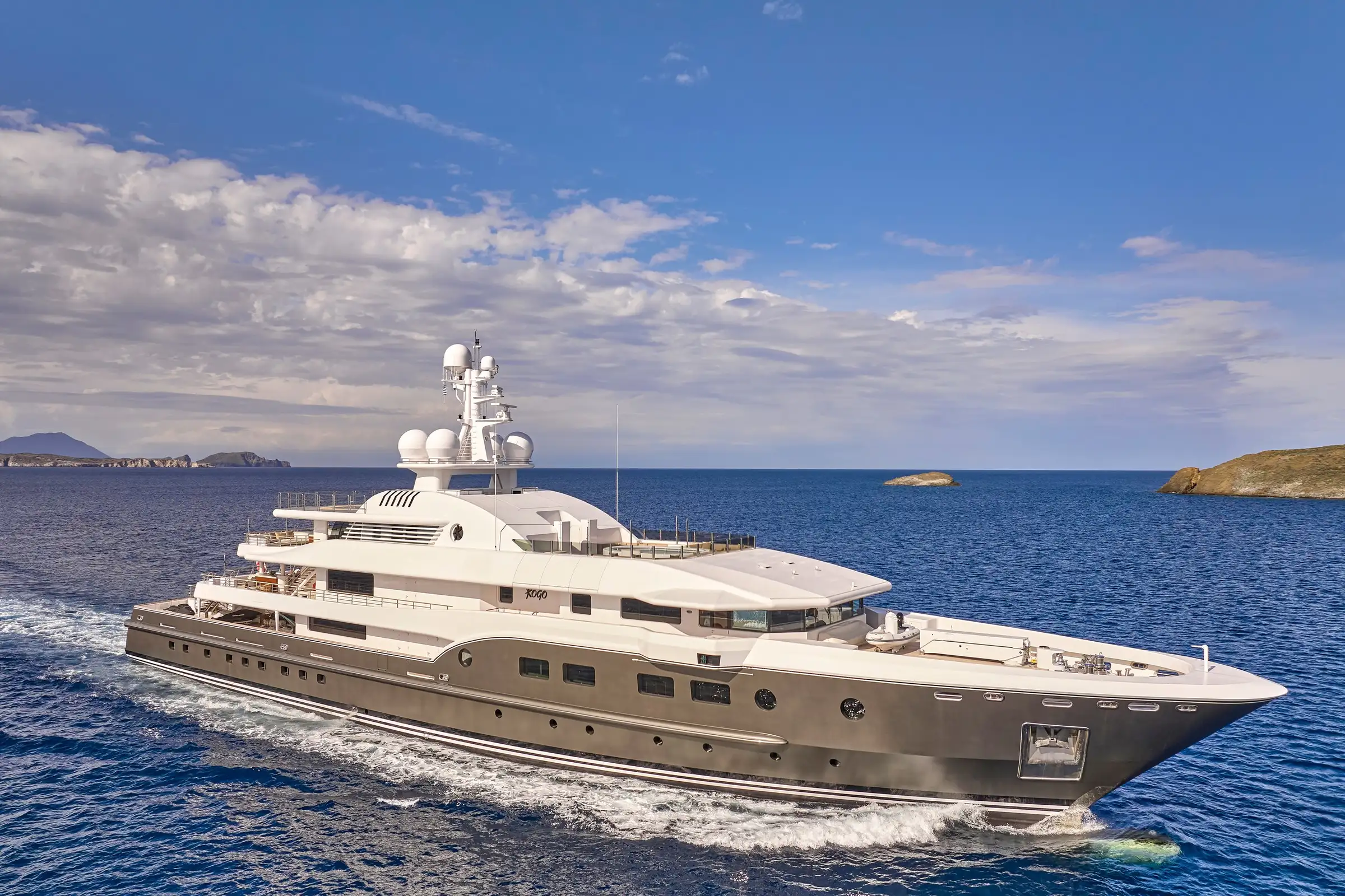 KOGO 71.7m Alstom Leroux Naval Shipyard superyacht for charter