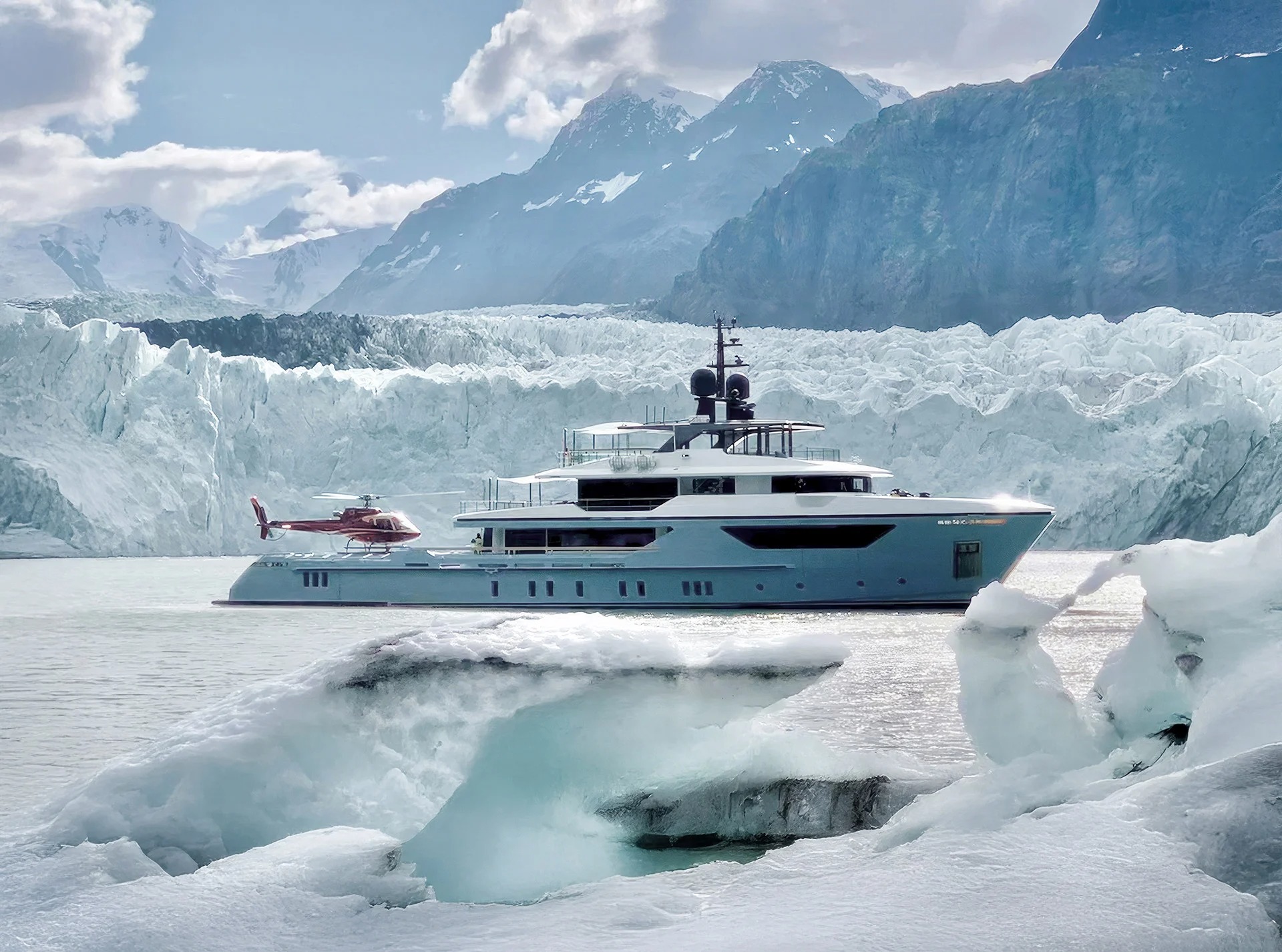 Superyacht construction associated with Sanlorenzo, Italy