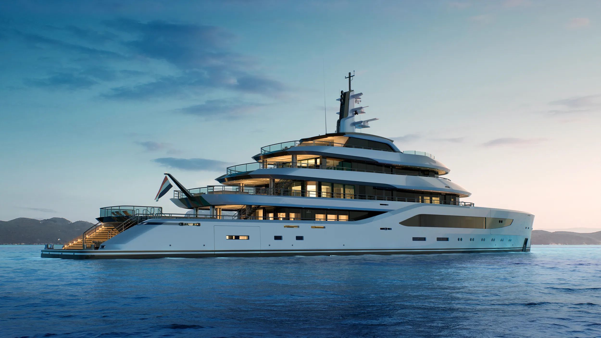 Superyacht construction associated with Amels, Netherlands