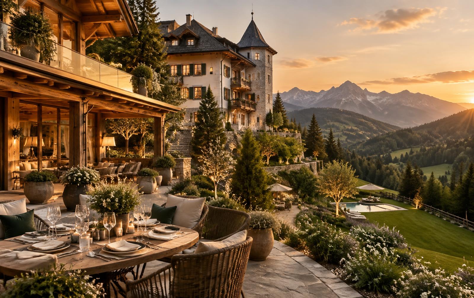 Private Styrian alpine retreat prepared for a Formula 1 race weekend