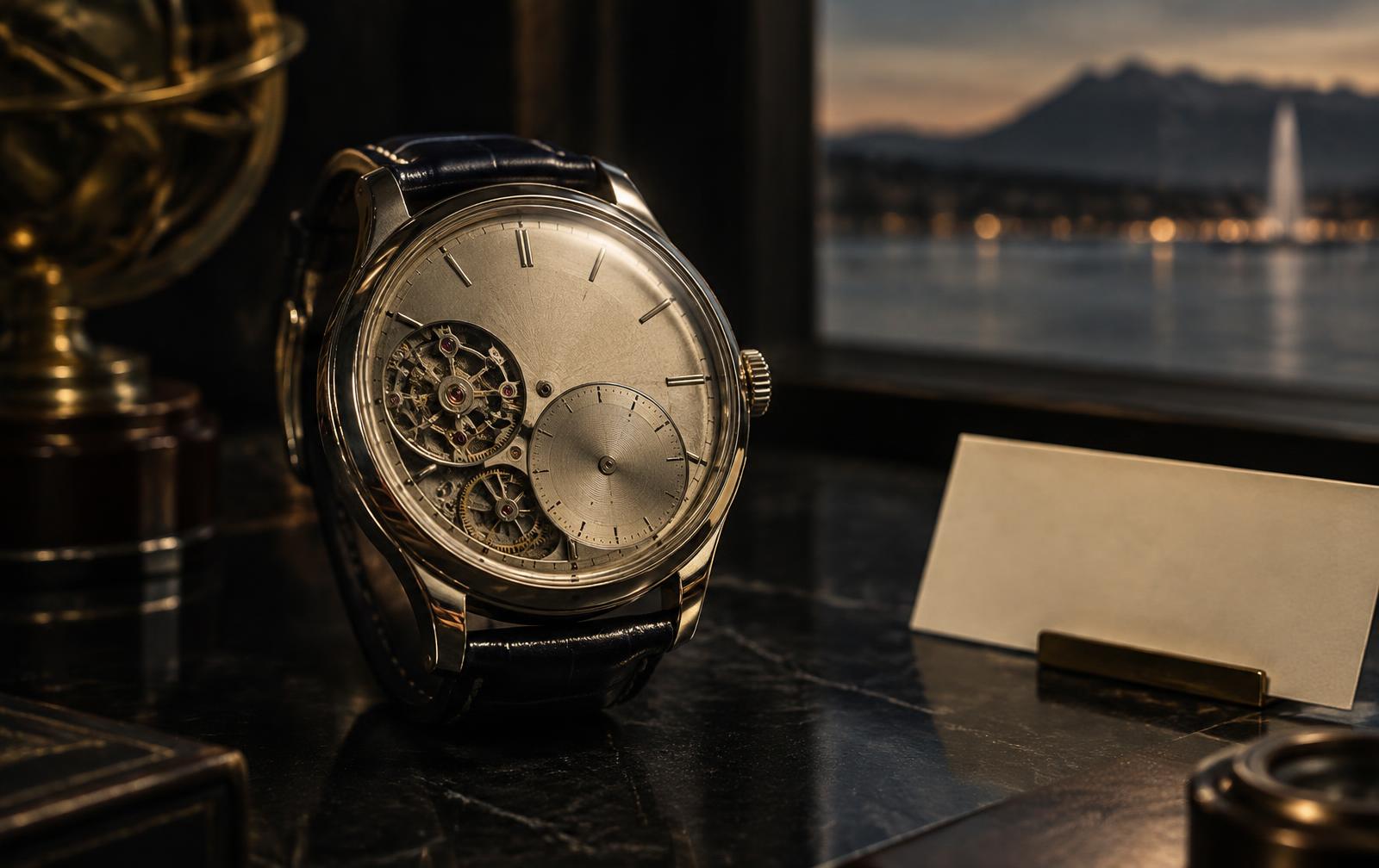 Museum-quality watch catalogue and private collector desk in Geneva