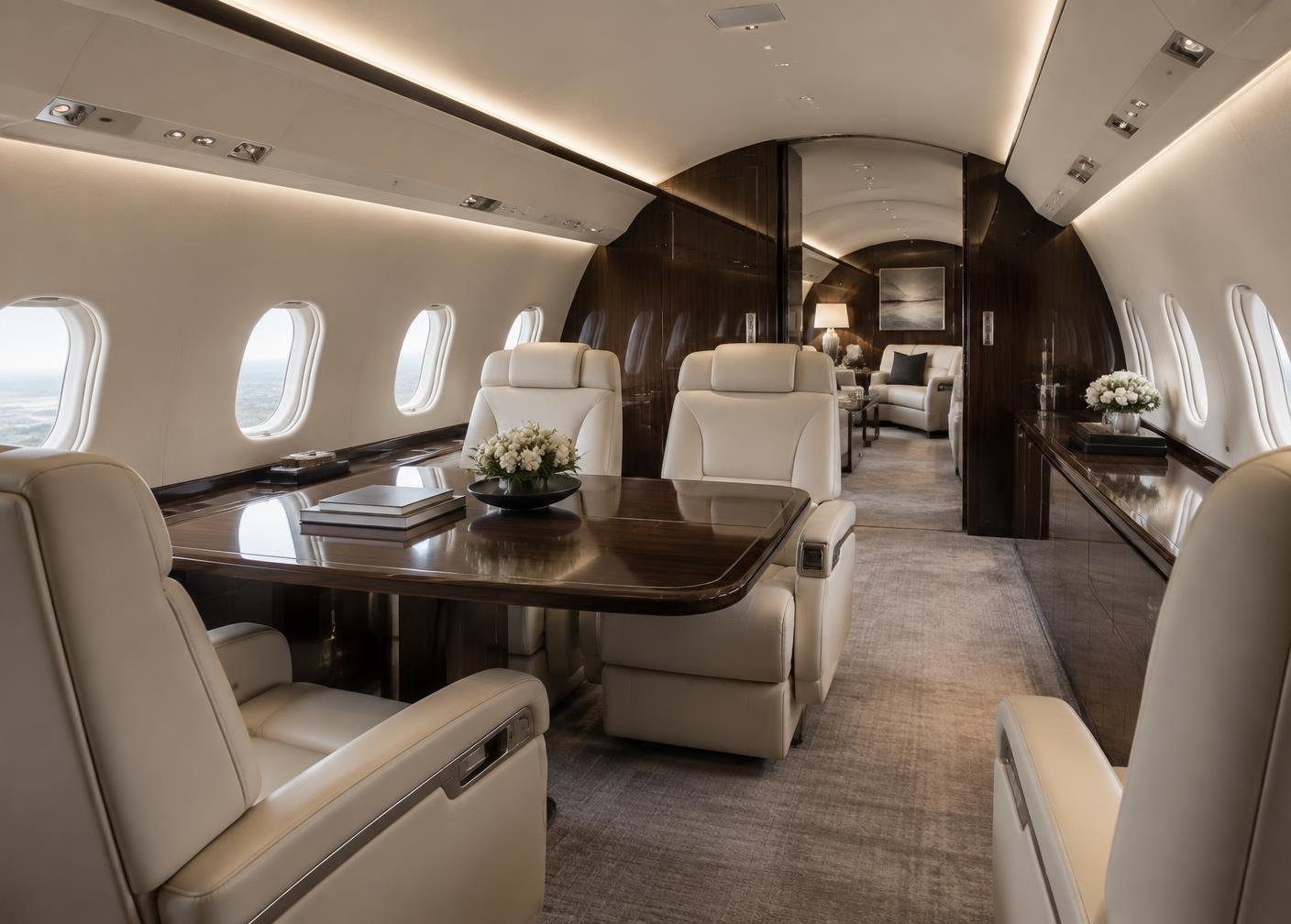 MEBAA Show private aviation business setting