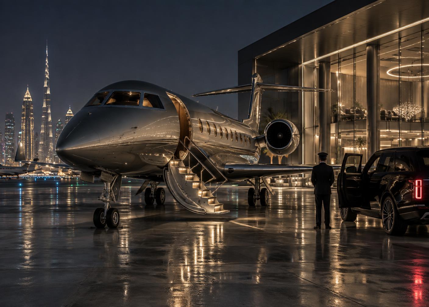 MEBAA Show private aviation business setting