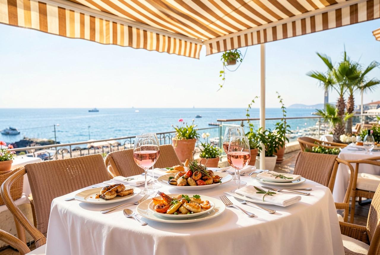Restaurant in Boulevard de la Croisette, Cannes — Business lunch