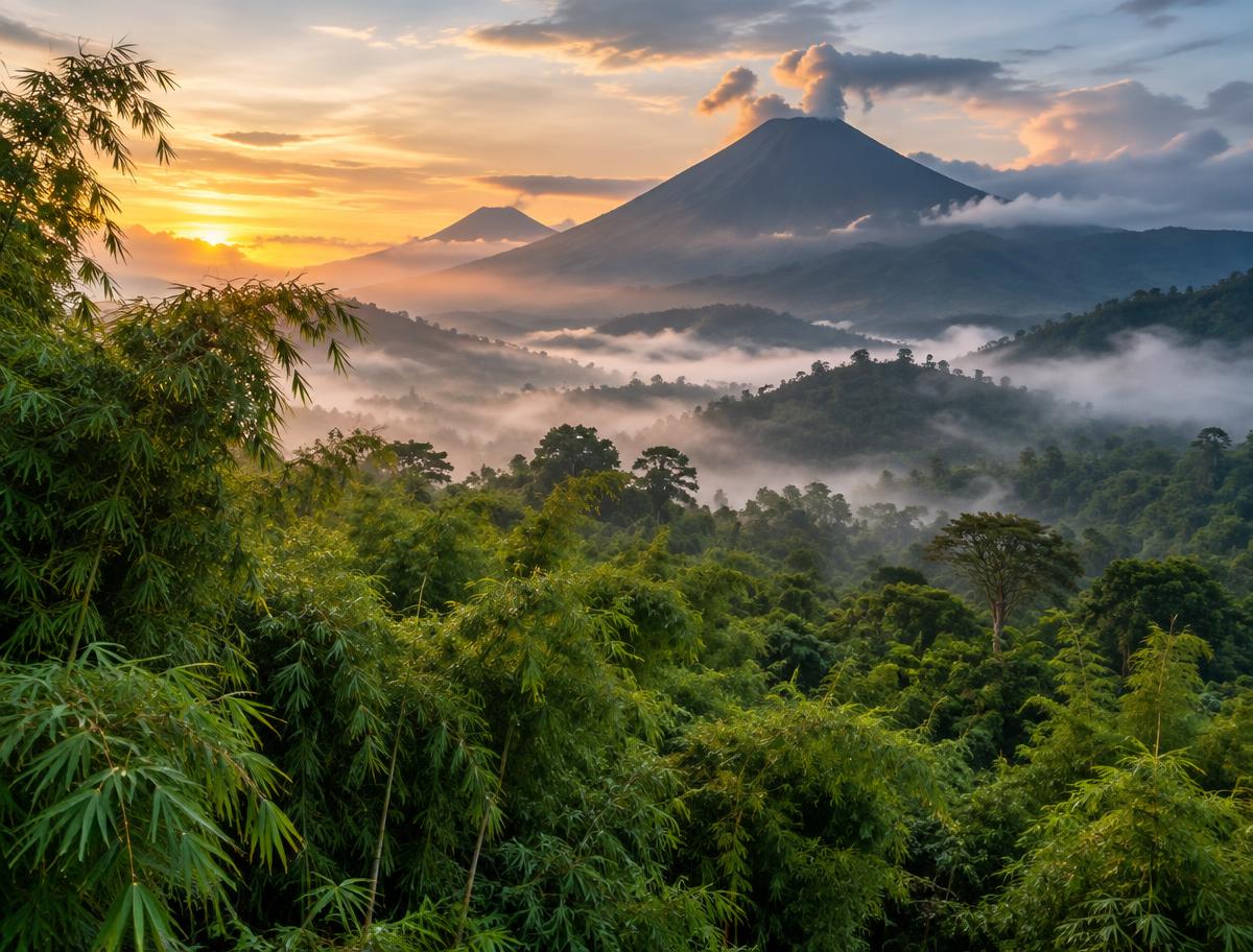 Volcanoes National Park, Rwanda (illustrative)