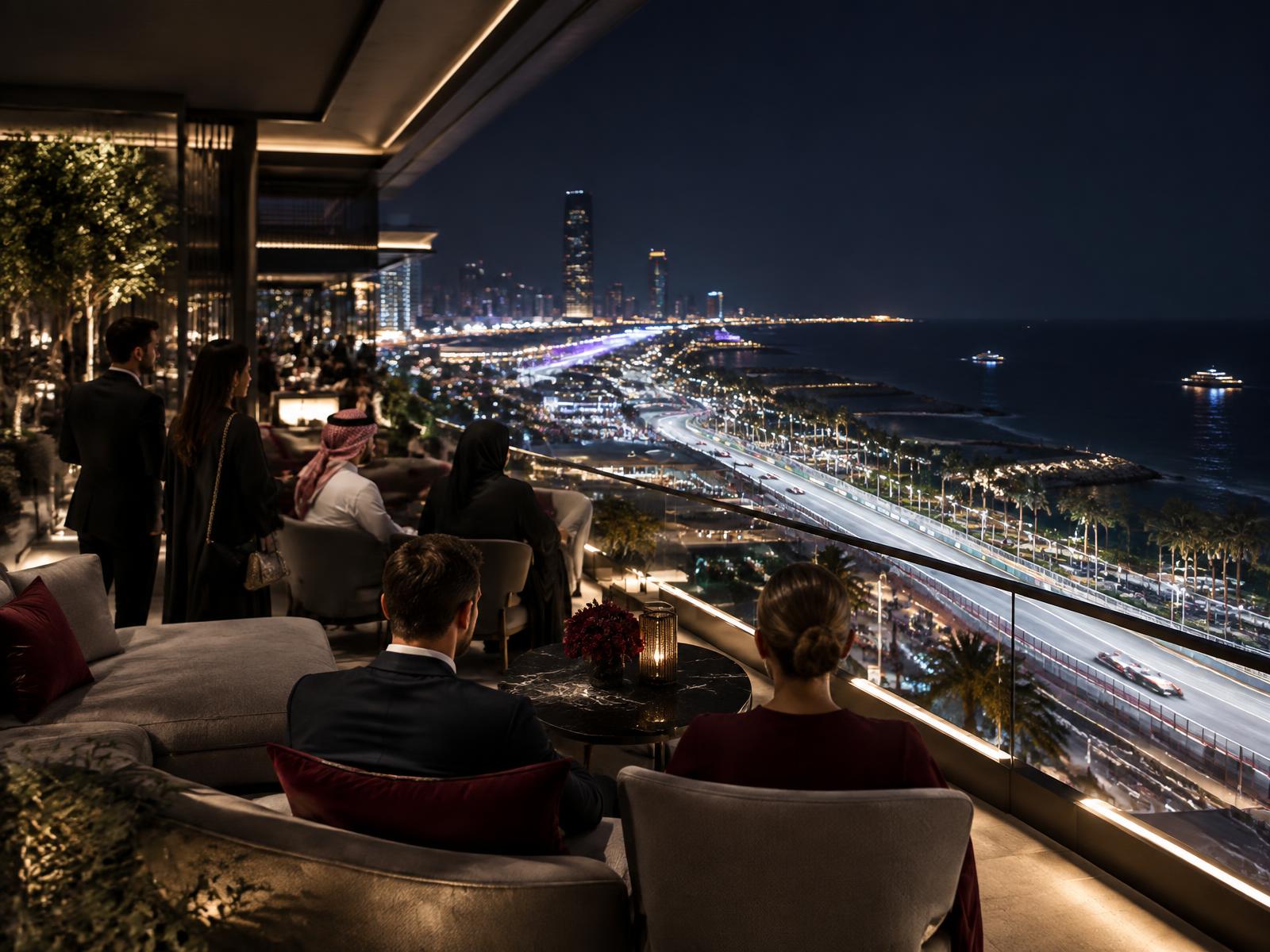 Independent luxury hospitality overlooking a coastal race circuit