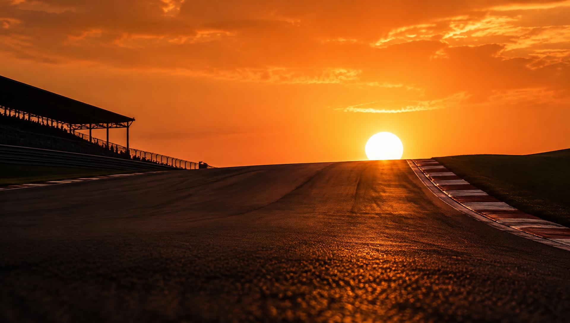 The steep uphill run to Turn 1 at Circuit of The Americas